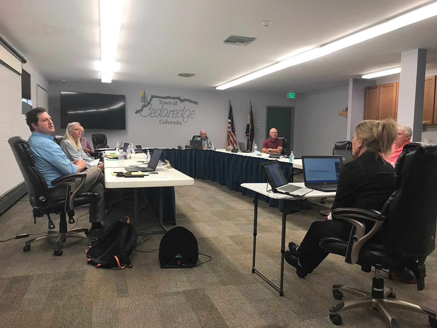 Cedaredge Board of Trustees - pot talk